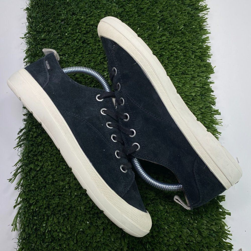 Palladium Wander Lace Sneakers Womens 6.5 Black Minimalist Casual Suede Comfy - Picture 2 of 10